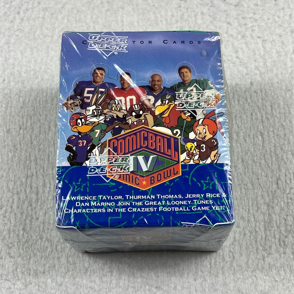 Upper Deck Comic Ball IV Football Trading Cards Looney Tunes NFL 1992 Sealed